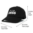 thumbnail image 4 of DALIX I'm The Boss Baby Hat Infant Baseball Cap for Baby Girls and Boys in Black, 4 of 7