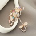 thumbnail image 5 of HOOUN Opal And Rhinestone Umbrella Brooch Pin Cute Korea Style Brooches Fo-lq@, 5 of 9