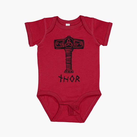 Bella Canvas Thor Short Sleeve Baby One-Piece Newborn Gender Neutral Outfit, Baby Boy Or Girl Bodysuit, Birrthday Gifts