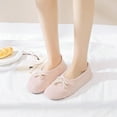 thumbnail image 4 of Womens Ballerina Slippers Non-Slip Sole Anti-Skid Comfy Warm Slippers Confinement Shoes, 4 of 8