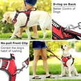 thumbnail image 4 of Chaleco para perros de servicio WINSEE, arnés sin tirones con 7 parches, rojo, 4 of 7