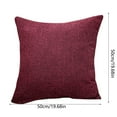 thumbnail image 4 of Linen Chenille Throw Pillow Covers Heavy Lined Decorative Cushion Cases Rustic Farmhouse Square Burlap Style Soft Comfy Solid Covers for Sofa Couch Bed Living Room Indoor Outdoor Decor, 4 of 4