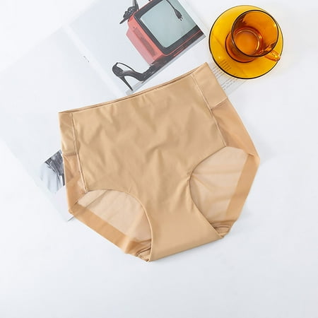 Aayomet Boxer Briefs For Women Briefs Ice Crotch Silk Seamless Underwear Women Women s Panties D XL