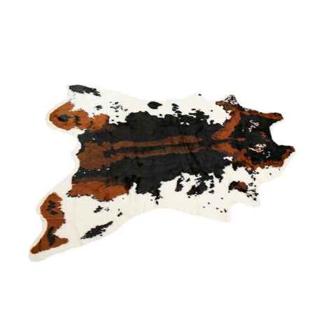 

NUOLUX Modern Artificial Plush Simulation Cow Living Room Carpet Bedroom Rug for Solid Home Decorator Floor Mat Carpet Size - S (Cow)