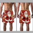 thumbnail image 3 of luoweisi Men's Beach Shorts Quick Dry Swim Trunks with Mesh Lining Santa Claus XL, 3 of 5