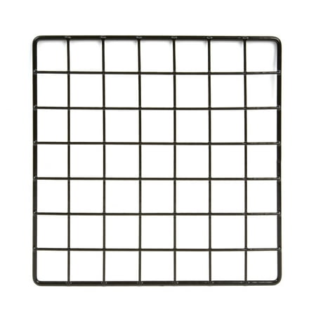 Econoco Commercial Epoxy Coated Grid Cubbies, 10" Length x 10" Width, Black (Pack of 48)