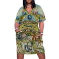 thumbnail image 1 of El jardín de las delicias terrestres de Hieronymus Bosch (1480-1505) Vestido suelto con bolsillos vestidos vestido de noche de verano mujer, 1 of 7