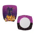 thumbnail image 2 of CHAQLIN Desk Chair Slipcovers Black Cat on Jack-o‘-lantern with Bow with Removable Decorative Office Chair Cover for Boss Chair, 2 Pieces Rotating Sweivel Chair Slipcover, 2 of 8
