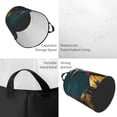 thumbnail image 2 of Fuzoiu Surrealist Goat Print Circular Hamper,Laundry Basket with Handle,Collapsible Laundry,Dirty Clothes Storage Basket,for Bedroom Bathroom Dorm Living Room-Medium, 2 of 6