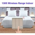 thumbnail image 4 of GREENCYCLE 1PK 3-Gang Gold Wireless Light Switch Outdoor 1600ft Indoor 130ft Remote Control with frame Design Work with our 110V Receiver for LED Lamp Bulb Fan Devices, 4 of 10