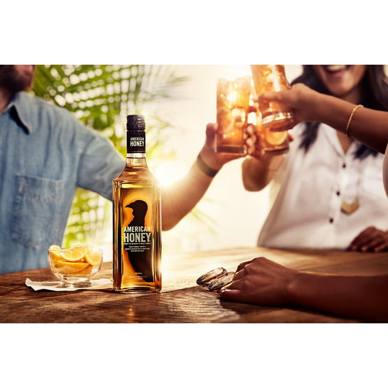 Wild Turkey American Honey Bourbon Whiskey, 1.75 L Bottle, 35.5