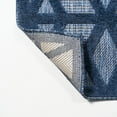 thumbnail image 5 of JONATHAN Y IBIZA 5' Round Area Rug, Talaia Neutral Geometric - Navy, IBZ102B-5R, 5 of 8