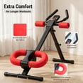 thumbnail image 3 of CONCETTTA Ab Machine, Ab Workout Equipment, Adjustable Ab Trainer Machine for Abs Workout at Home Gym, Foldable，Red, 3 of 8