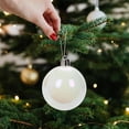 thumbnail image 2 of 6PC Christmas Iridescent Ornaments,DIY Plastic Clear Fillable Iridescent Christmas Balls, Baubles DIY Craft for Christmas Tree Window Home Holiday Party Wedding Decor(White 6cm), 2 of 7