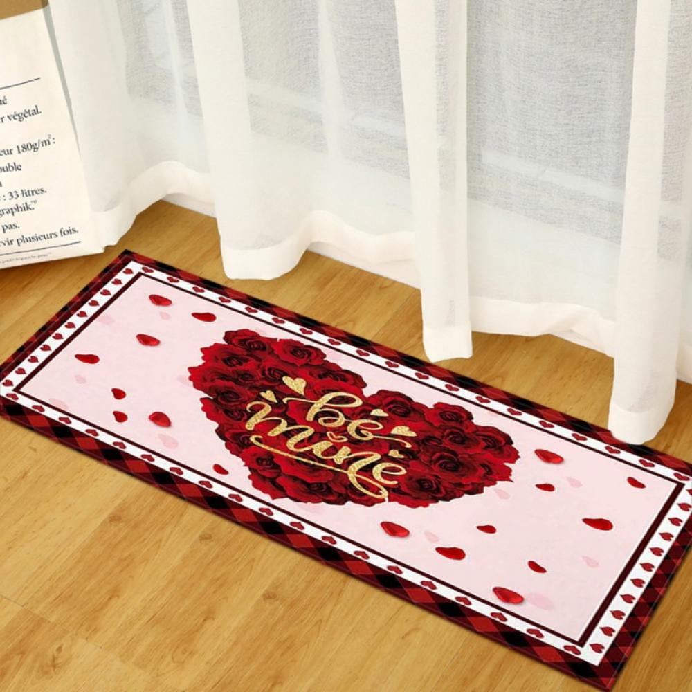 Red Rose Flower Kitchen Rugs Runner Rug 2' x 6' Bathroom Carpets Non-Slip Soft Doormats Bath Carpet Runner Area Mat Rug for Hallway Entry Red Rose Flower Kitchen Rugs Runner Rug 2' x 6' Bathroom Carpets Non-Slip Soft Doormats Bath Carpet Runner Area Mat Rug for Hallway Entry