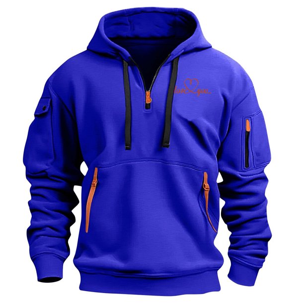 Xihbxyly Sudadera con Capucha de Moda, Sudadera con Cremallera Estampada de Moda, Jersey con Múltiples Bolsillos, Ropa Casual Elegante, Moda Primavera-Otoño, Comodidad Diaria, Perfecta para Salidas D