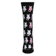 thumbnail image 2 of MeMoi Pink Cat Ribbon Breast Cancer Awareness Bamboo Blend Socks - Mens - Male, 2 of 7