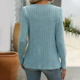 thumbnail image 7 of Lenpel Women's Tunic Tops Fall Long Sleeve Square Neck Side Split Ribbed Knit Shirts Lightweight Pullover Sweaters, 7 of 7