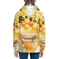 thumbnail image 6 of Kdxio Honey Bee Pattern Kids Boys Girls Zip Up Hoodie 3D Printed Hooded Sweatshirt Hoody Coat with Pocket 7-12 Y-Small, 6 of 6