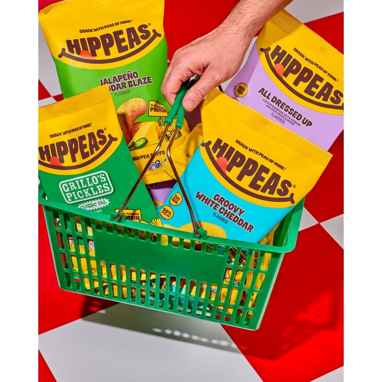 HIPPEAS Grillo's Puffs Chickpea Snacks, 1.37 oz, Gluten and Non