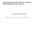 thumbnail image 2 of Unique Bargains 6' Plastic Retractable Spring Coil Strap Key Holder Stylus Cord, Clear 8 Pack, 2 of 5