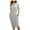Gray, variant on Brilliant Womens Dresses Outlet Women's Sexy Tight Striped Long Sleeve Dress clothes under $5.00