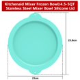 thumbnail image 2 of Cubiertas de Silicona LETOMS para Tazones de Helado Kitchenaid, Tapa de Silicona Compatible con Mezcladoras Kitchenaid de Acero Inoxidable de 4.5 a 5 Cuartos, Aptas para Lavavajillas y Congelador, 2 of 7