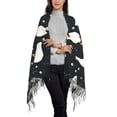 thumbnail image 2 of Sikiie Fashionable Goose Shawl Wraps Big Scarf Tassel Fall Winter Thick Scarf Warm Shawl Women Fall Gifts, 2 of 8