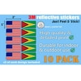thumbnail image 3 of (x10) 3M Reflective Guyana and US Flag Stickers | Versatile & High Quality Safety Decals | Hard hats, laptops, bikes, toolboxes, 3 of 3
