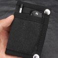 thumbnail image 4 of Bolsa EDC portátil, ligera, compacta, plegable, estuche para tarjetas de almacenamiento, bolsa EDC para transporte diario, color negro, 4 of 10
