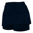 thumbnail image 4 of UAMVSH Skirted Shorts for Women Plus Size Soft Stretchy Tennis Golf Athletic Skorts High Waist Running Active Skirts with Shorts(XX-Large,Navy), 4 of 5
