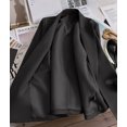 thumbnail image 5 of Women'S Winter Jackets Dressy Casual Ribbed Long Sleeve Lapel Fashion Work Busines Black XL, 5 of 8