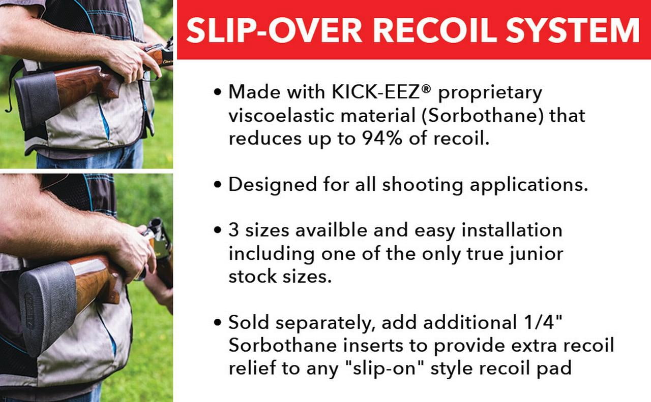 Slip-On Recoil Pad with Sorbothane® and Adjustable Length of Pull, 94% Reduction (Large)