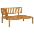 thumbnail image 6 of vidaXL Patio Pallet Corner Sofas Sectional Sofa Outdoor 2 Pcs Solid Wood Acacia, 6 of 7