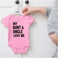 thumbnail image 5 of Auntie Uncle Present Loved Niece Cute Romper Boys or Girls Infant Baby Brisco Brands 6M, 5 of 6