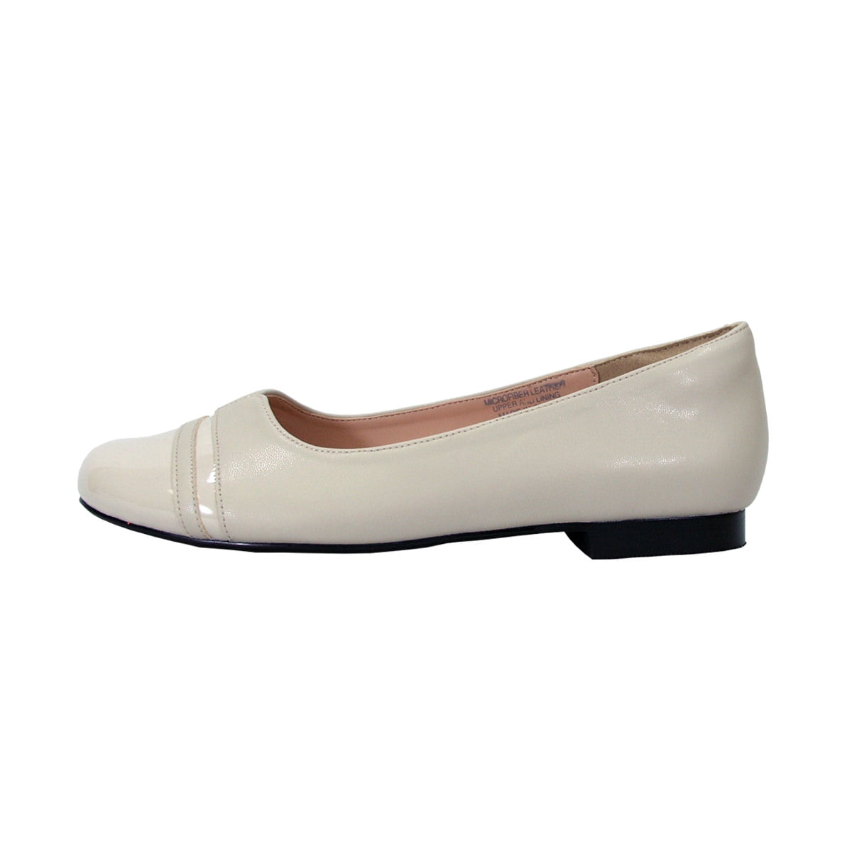 PEERAGE Marina (FT6044) Women Extra Wide Width Round Toe Flats BEIGE 8