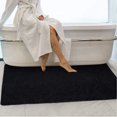 thumbnail image 1 of Secura Bathroom Rugs, 47 x 28 Inches, Extra Soft & Thick, Absorbent Water Bath Mat, Machine Washable Non-Slip Bath Mats for Bathroom, Shower, and Tub, Home Decor Accessories (Black), 1 of 7