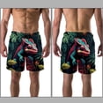 thumbnail image 3 of luoweisi Men's Beach Shorts Quick Dry Swim Trunks with Mesh Lining Chameleon M, 3 of 5