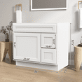 thumbnail image 3 of Vanity Art VA4036-2RW 36 in. Vanity Cabinet with Knockdown, White, 3 of 11