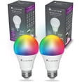 thumbnail image 1 of shiyou-E26 Smart Bulb - Ampoule Intelligente - Alexa Compatible + Google Home Compliant, Colour Changing, LED Smart Light Bulb (10W) Dimmable from The App - Works with 2.4 GHz WiFi - 2-Pack, 1 of 4