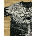 thumbnail image 2 of Y2K Style Streetwear Tee Gothic Skull Cross Print Trendy Graphic Summer T shirts Front and back printing, 2 of 6