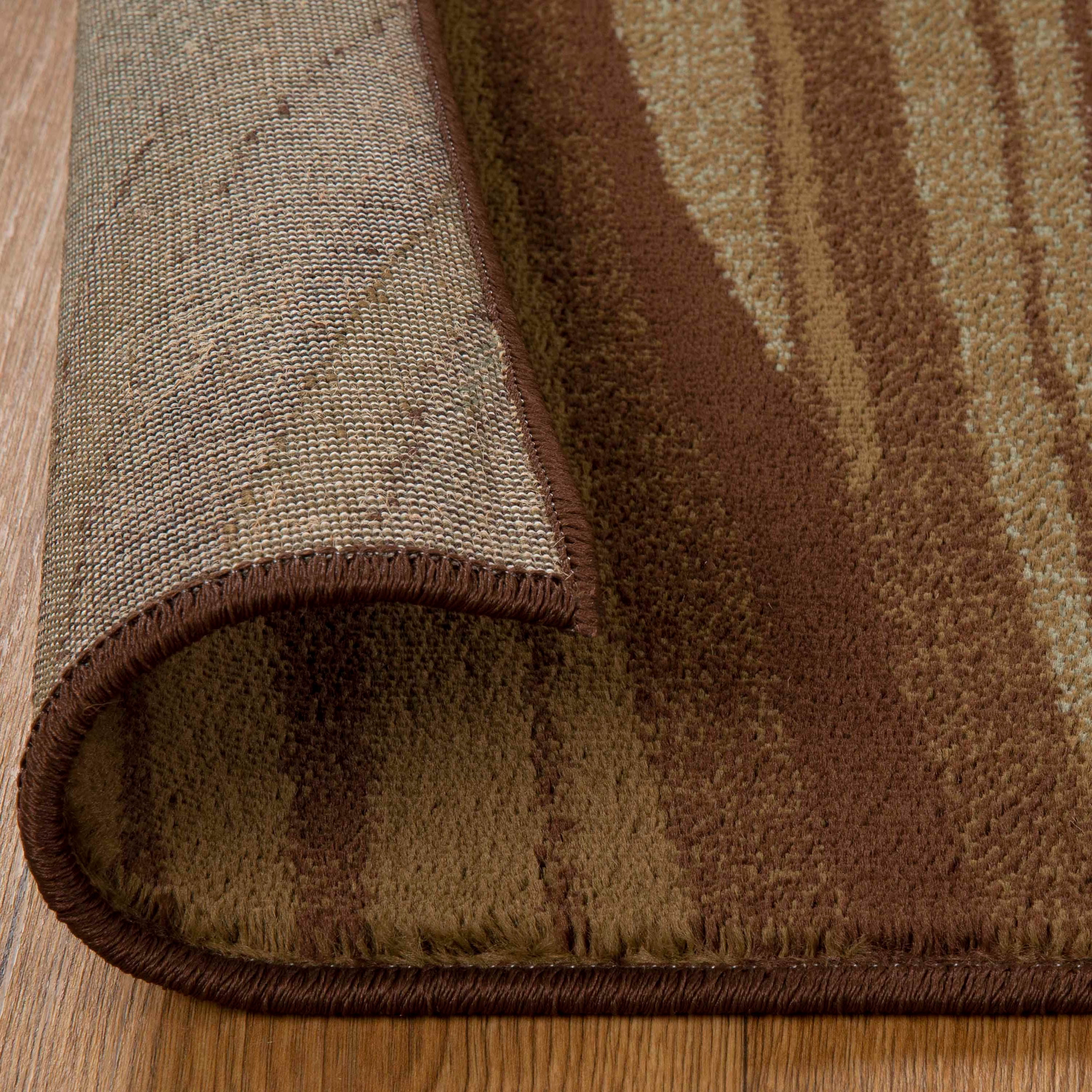 Superior Ondes Abstract Accent Indoor Area Rug, Taupe, 5' x 8'