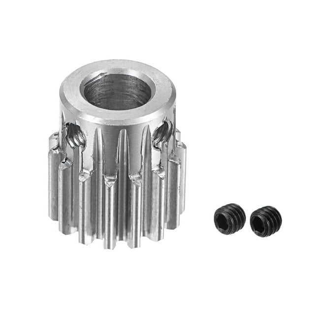 Unique Bargains 8mm Ouverture 15T Mod 1 Acier Inoxydable Éperon Diff Différentiel Pignon Moteur Engrenage