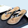 thumbnail image 5 of ibiyuan Memory Foam Flip Flops for Women Thong Sandals Non- Rubber Sole Cute Slippers for Women Soft Orthofeet Shoes for Women, 5 of 9