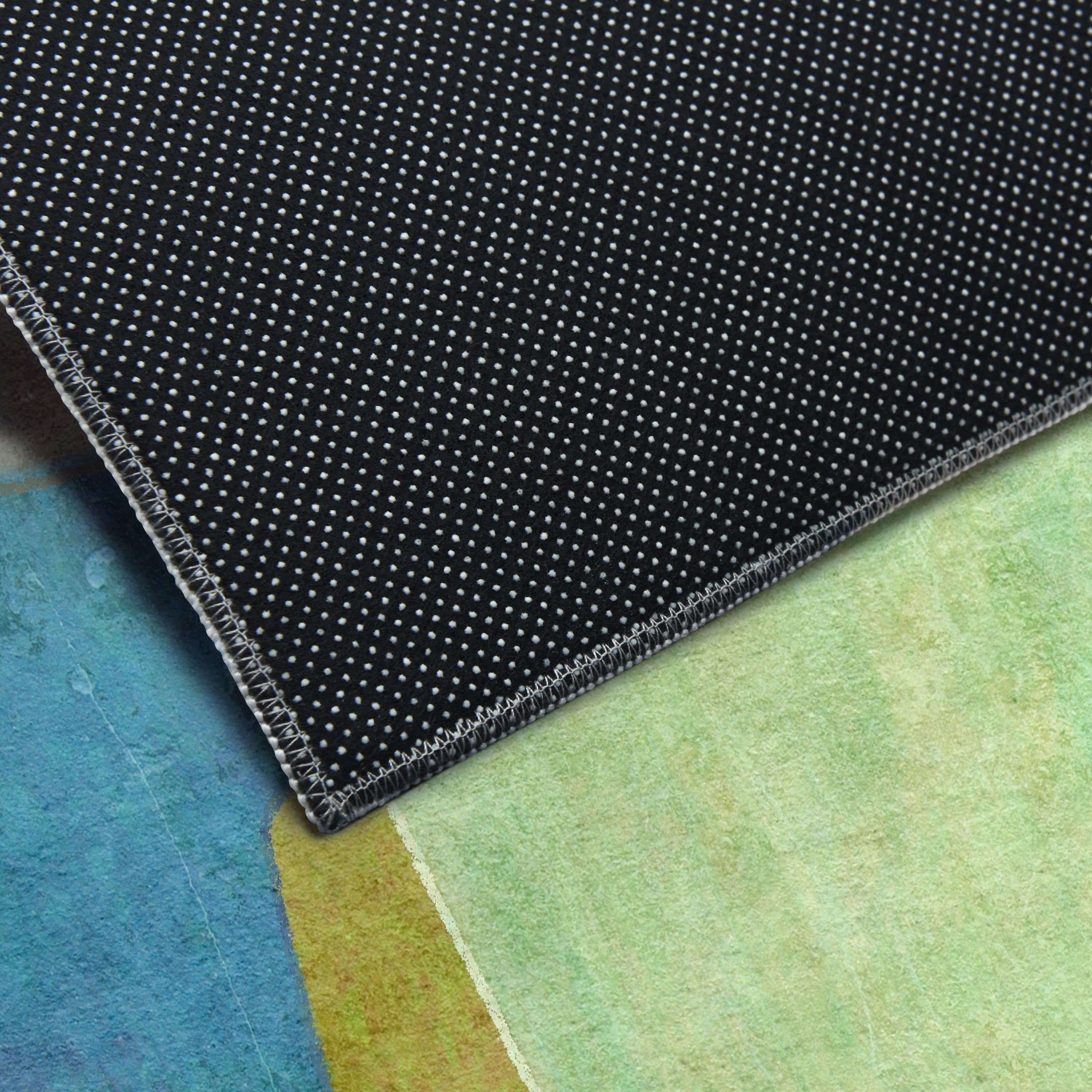 Verdent I Washable Geometric Art Area Rug size 8'x10', Power-loomed, Heavenly Softness with Non-Slipping Backing