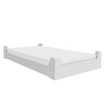 Little Seeds Alessi Kids Montessori Floor Bed with 2 Heights, Twin, White