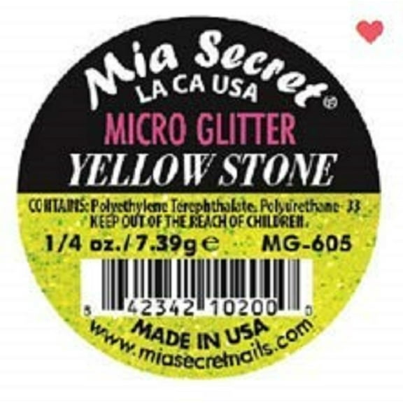 MIA SECRET (PL400-MG605) - Yellow Stone (MICRO GLITTER)