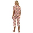 thumbnail image 7 of MINTREUS Womens Pajamas Short Sleeve Sleepwear Tops and Capri Pants Pjs Print Pajama Sets S-2XL, 7 of 7