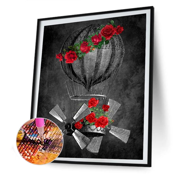 Cuadros Decorativos DIY completo taladro redondo diamante pintura flor mosaico strass arte artesanía Tmvgtek embutido en tela