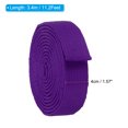 thumbnail image 2 of Uxcell Taekwondo Colored Ranking Belt 1.6"x11.2Ft 3.4m, Cotton Martial Arts Judo Karate Belt, Purple, 2 of 5